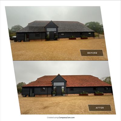 Roof Clean  - Moss Removal - Gutter Clean using Softwash Equipment