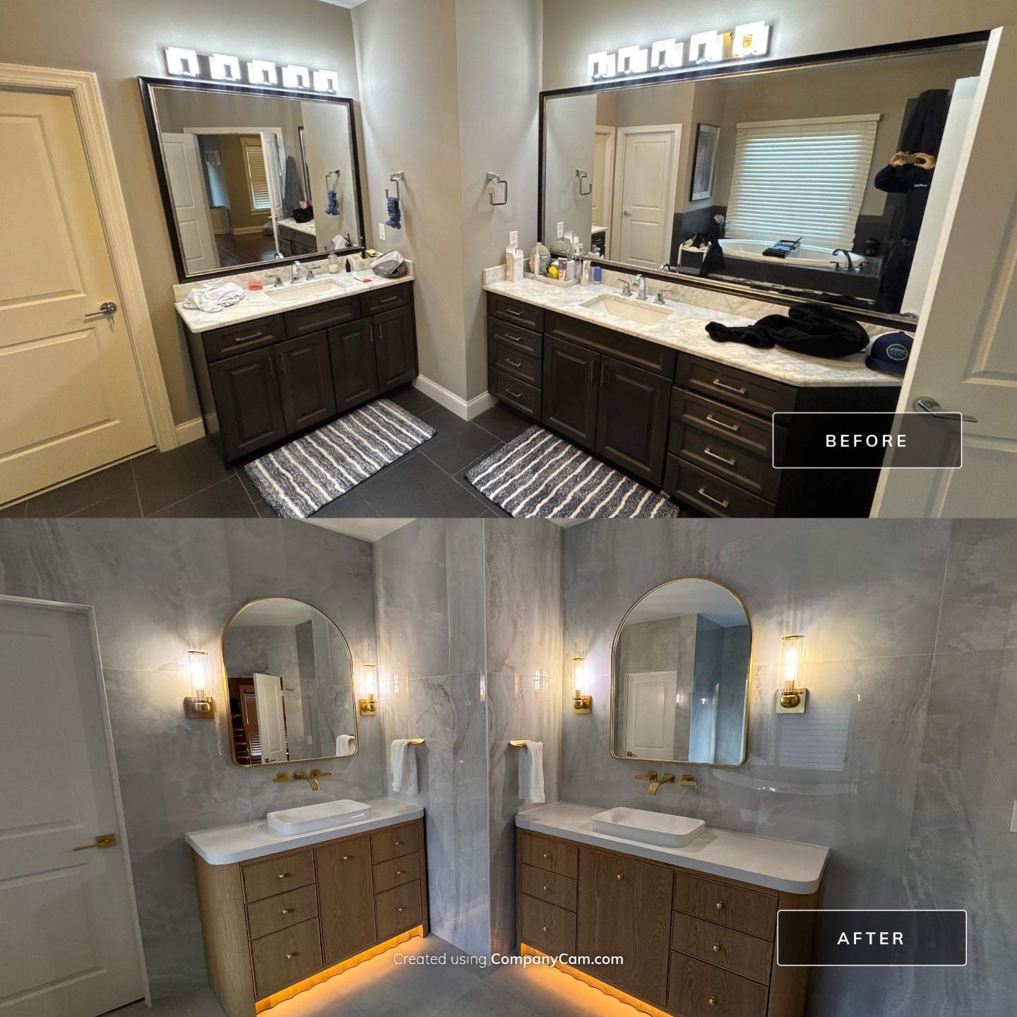 Master bathroom renovation by Prudencio