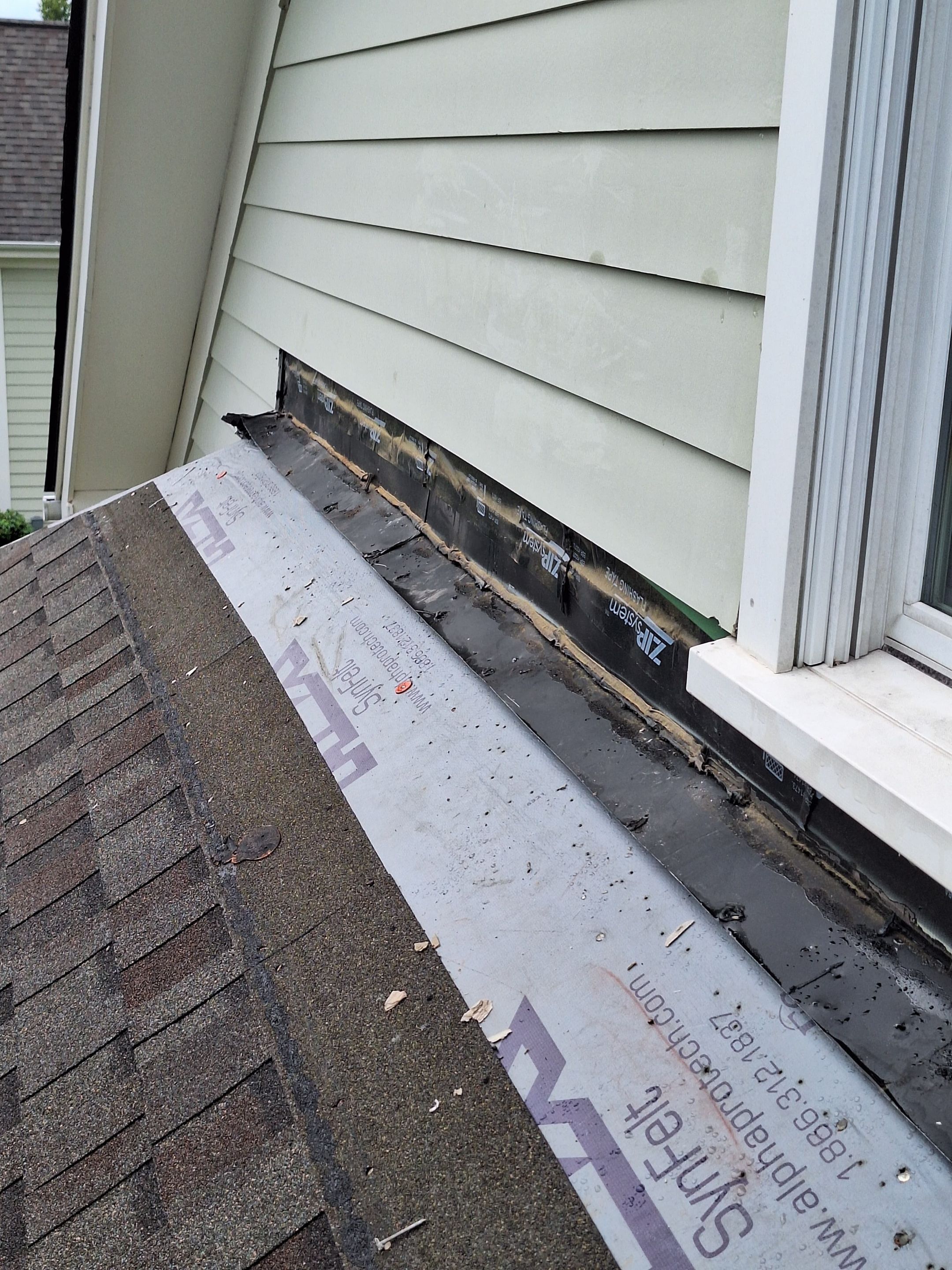 Flashing and siding repair by Indigo State Roofing