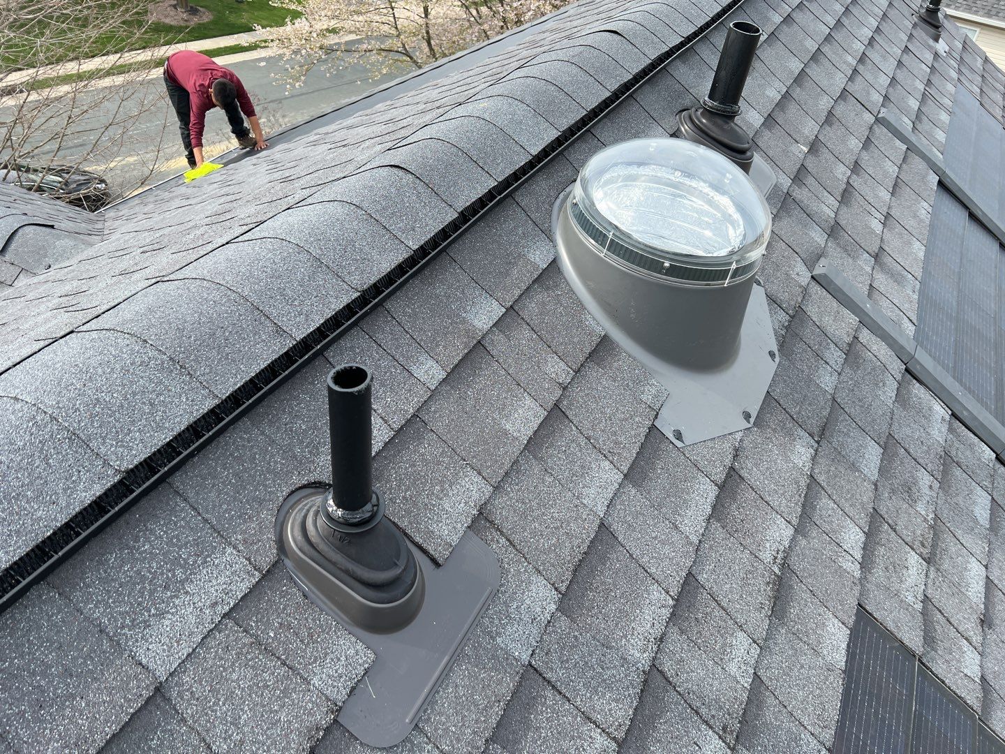 Solar Roof Replacement using GAF Timberline Solar Shingles by American Home Contractors