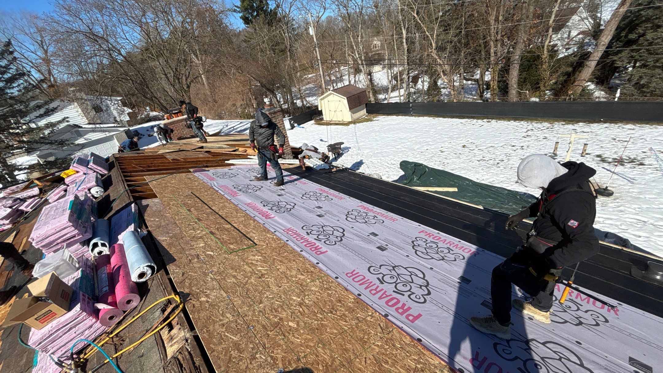 Roof Replacement using Owens Corning Brown Wood by 180 Contractors