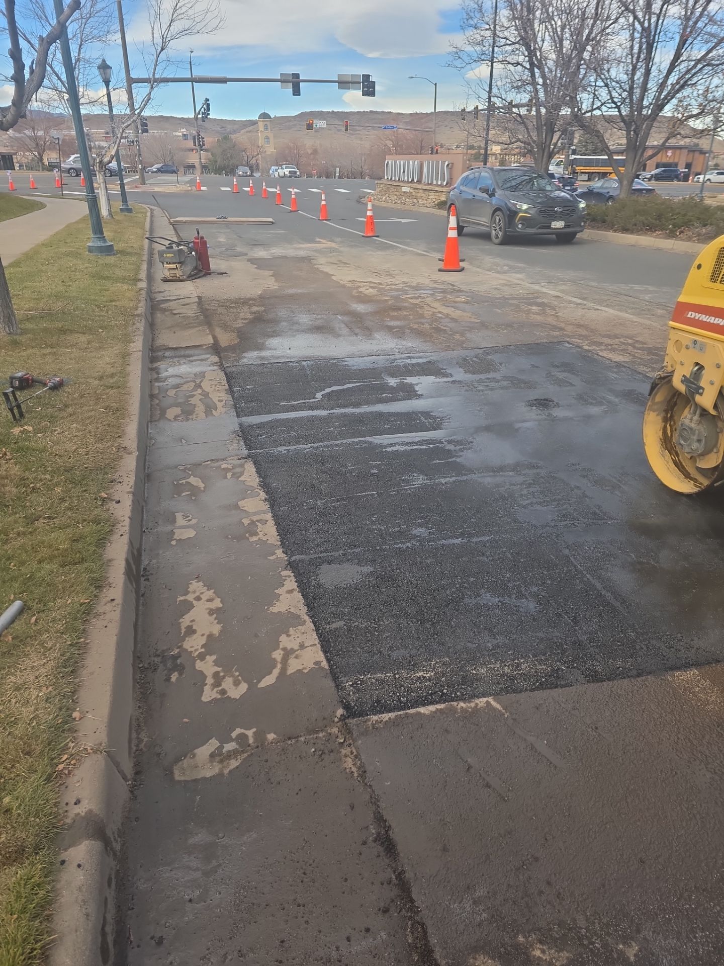 Asphalt Patching for underground project Colorado Mills by DMH Site Services