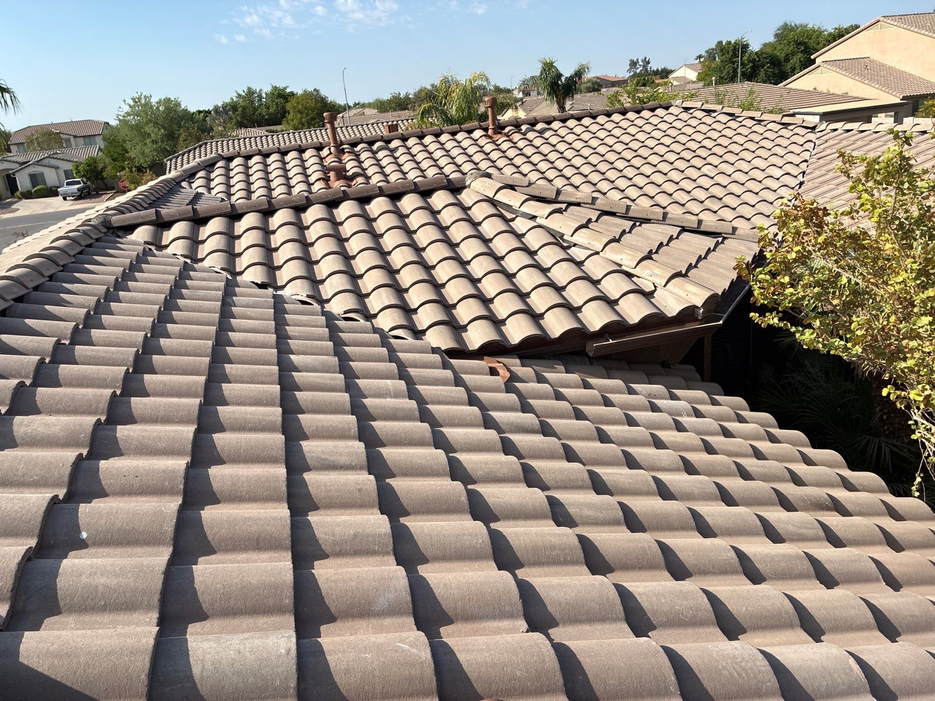 Tile Reset using Concrete Tiles in Chandler AZ by Weather-Tite Roofing