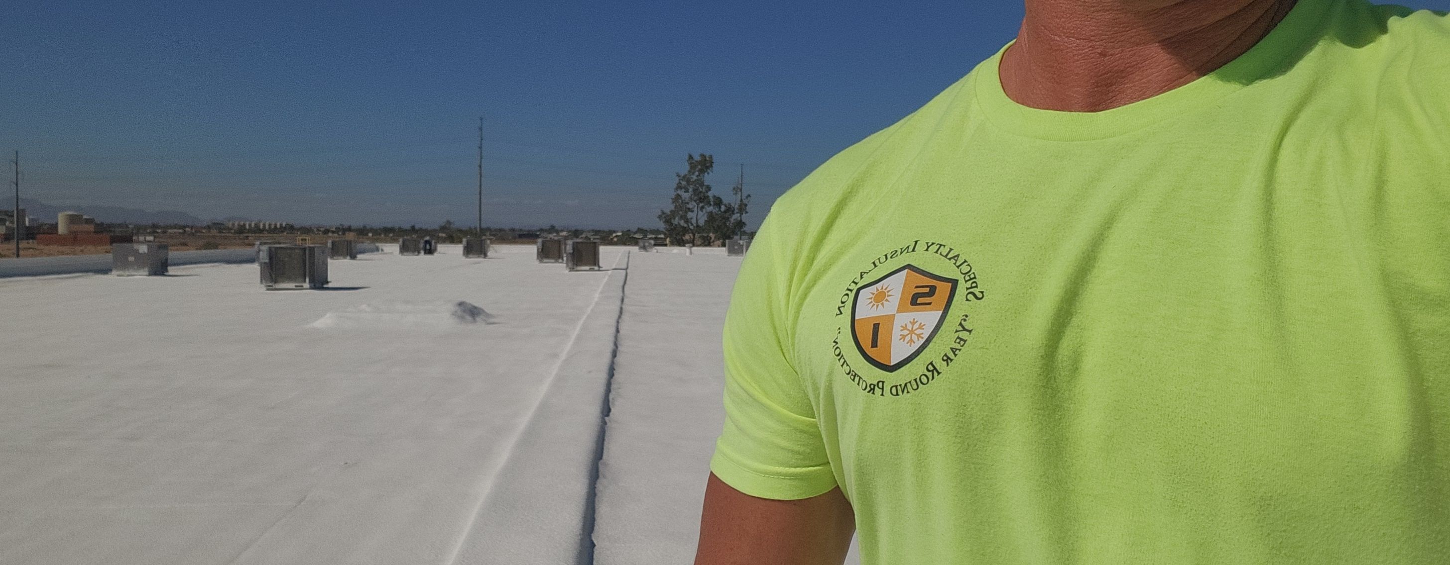 Spray foam roof and Henry's 400 coating  by Specialty Insulation AZ