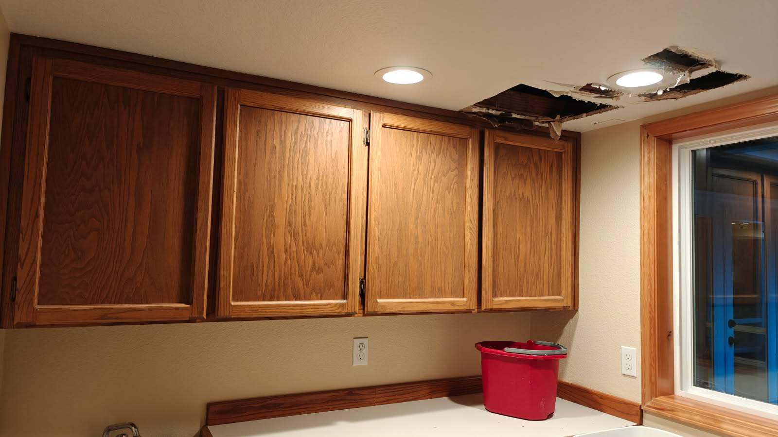 Ceiling Drywall Repair by Equipped Painting