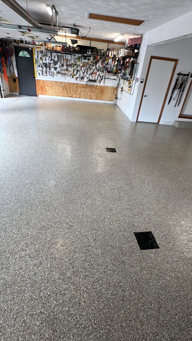 Garage + Porch Project in Pittsburgh by Floors in a Day, Inc