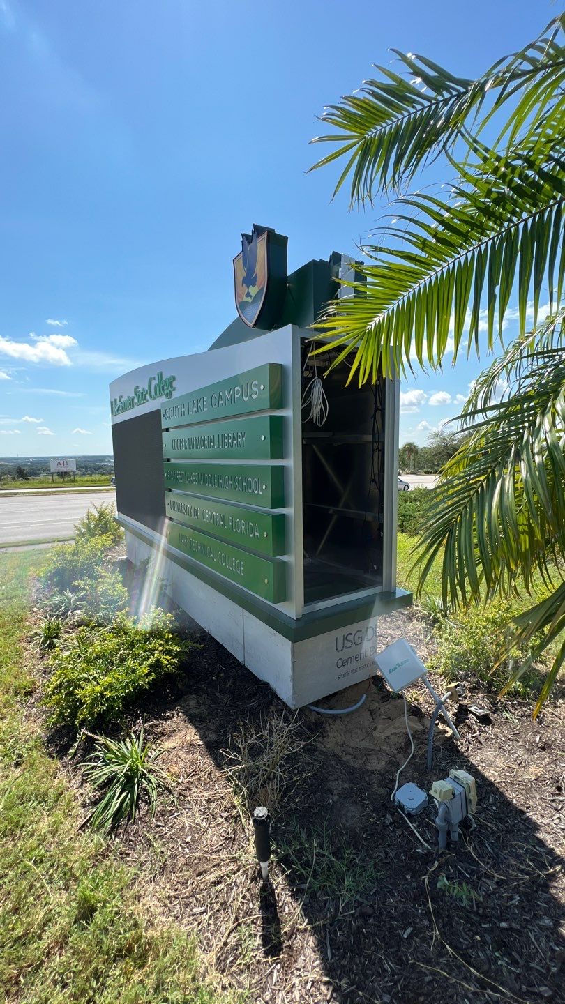 Monument Sign for LSSC Clermont by SignCrafters