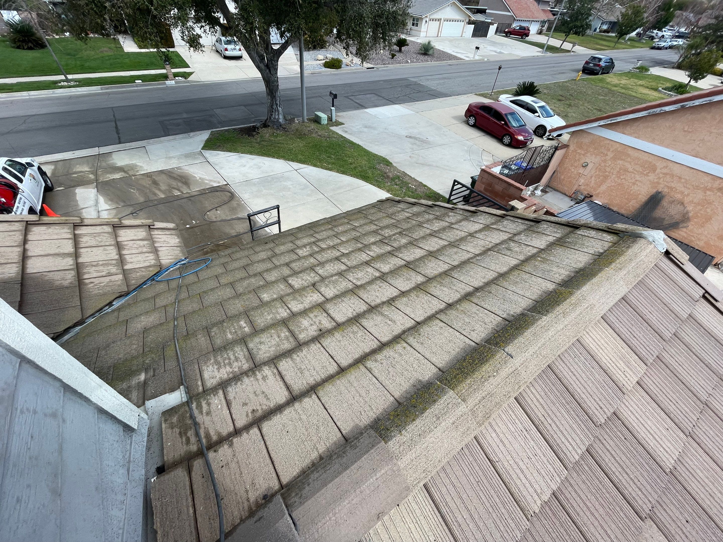 Roof Washing in Rancho Cucamonga Ca by Palm Coast Solar Cleaning