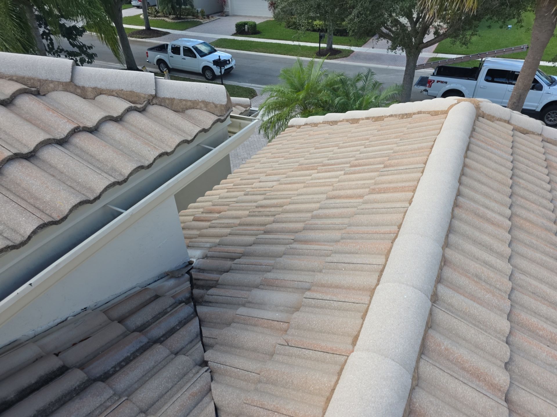 Full Concrete S-Tile Roof Replacement and Deck Repair in Wellington by Aastro Roofing