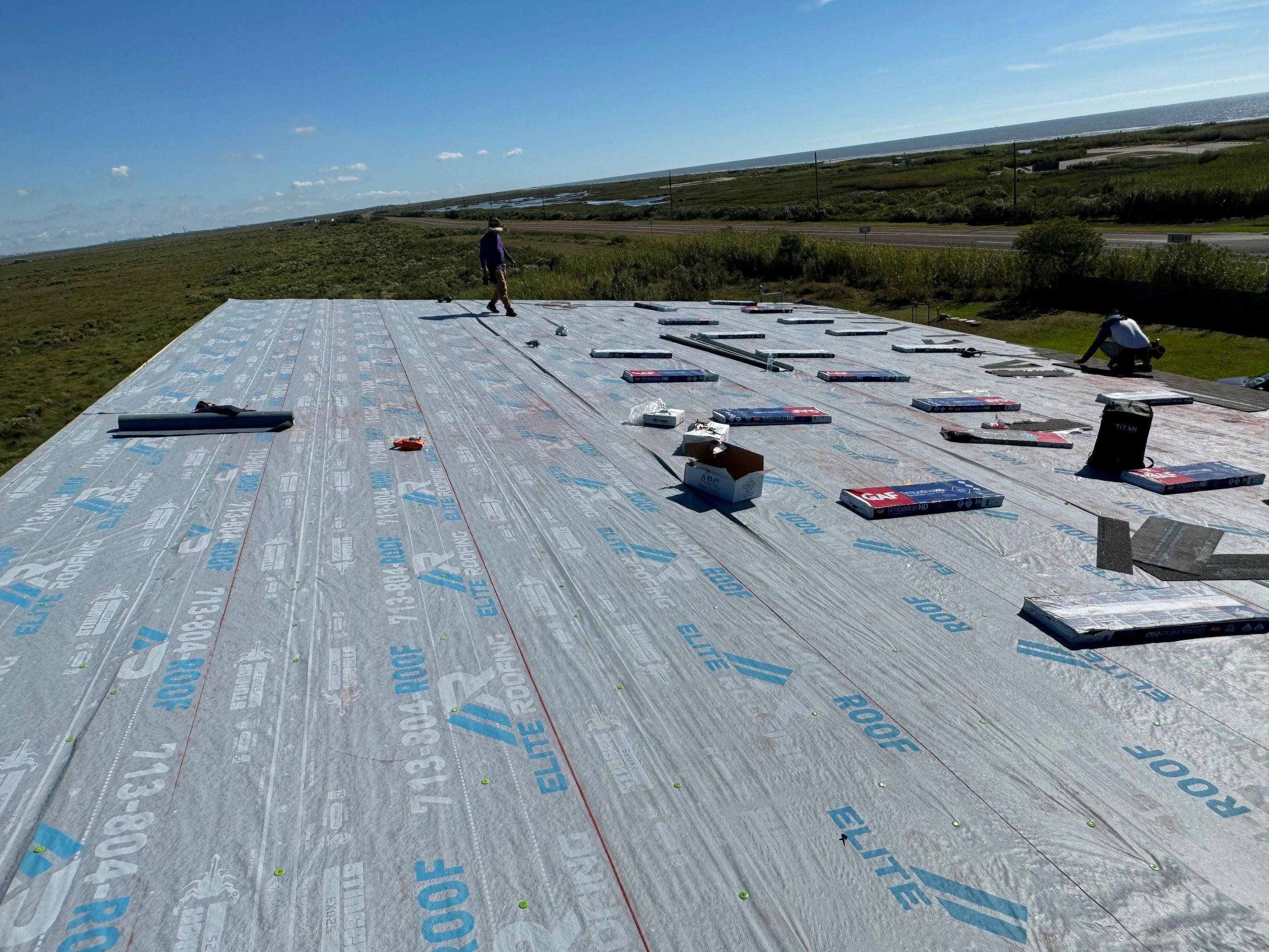 GAF HDZ - Weathered Wood by Elite Roofing LLC