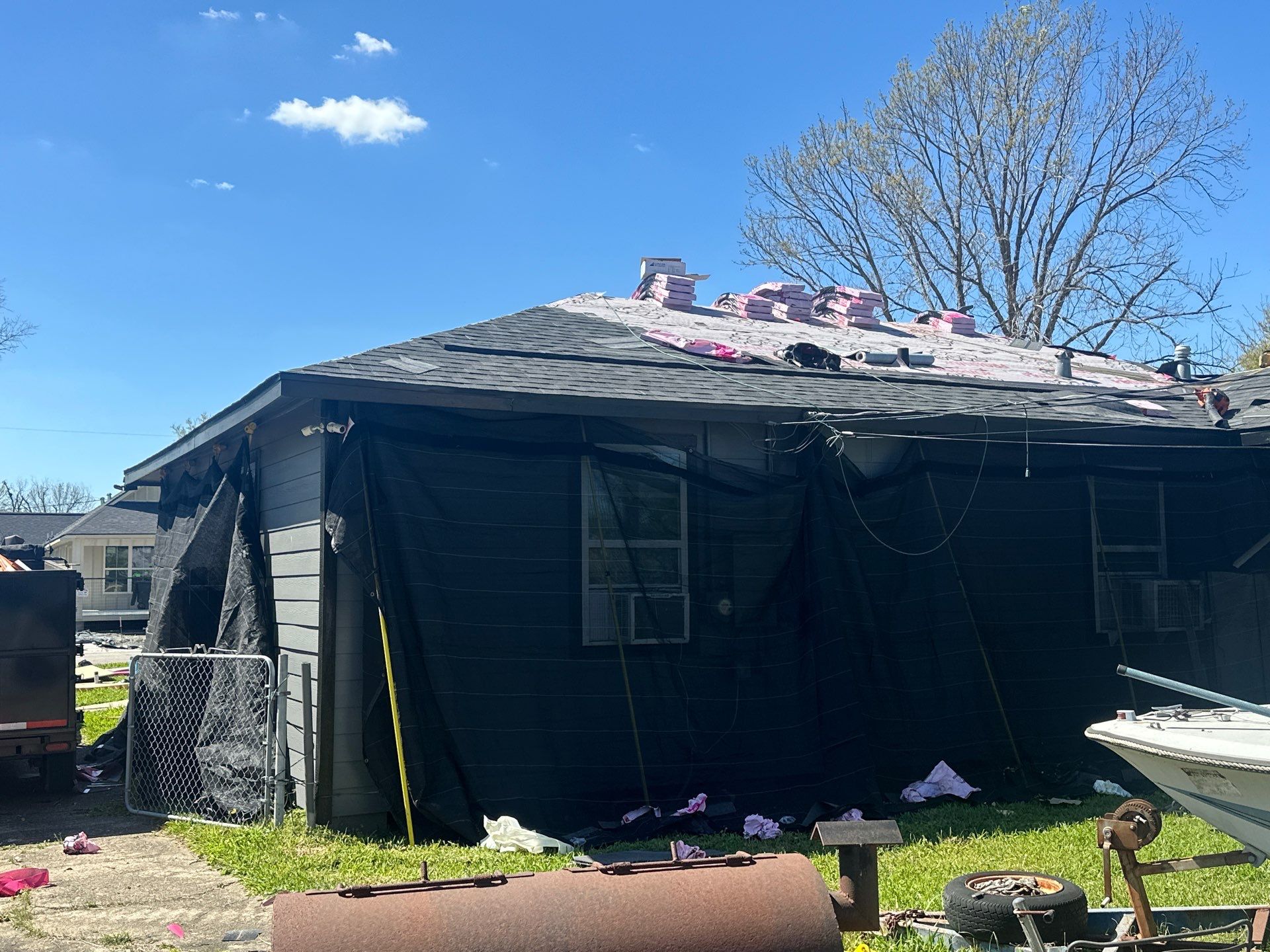Project in Houston by Motion Roofing