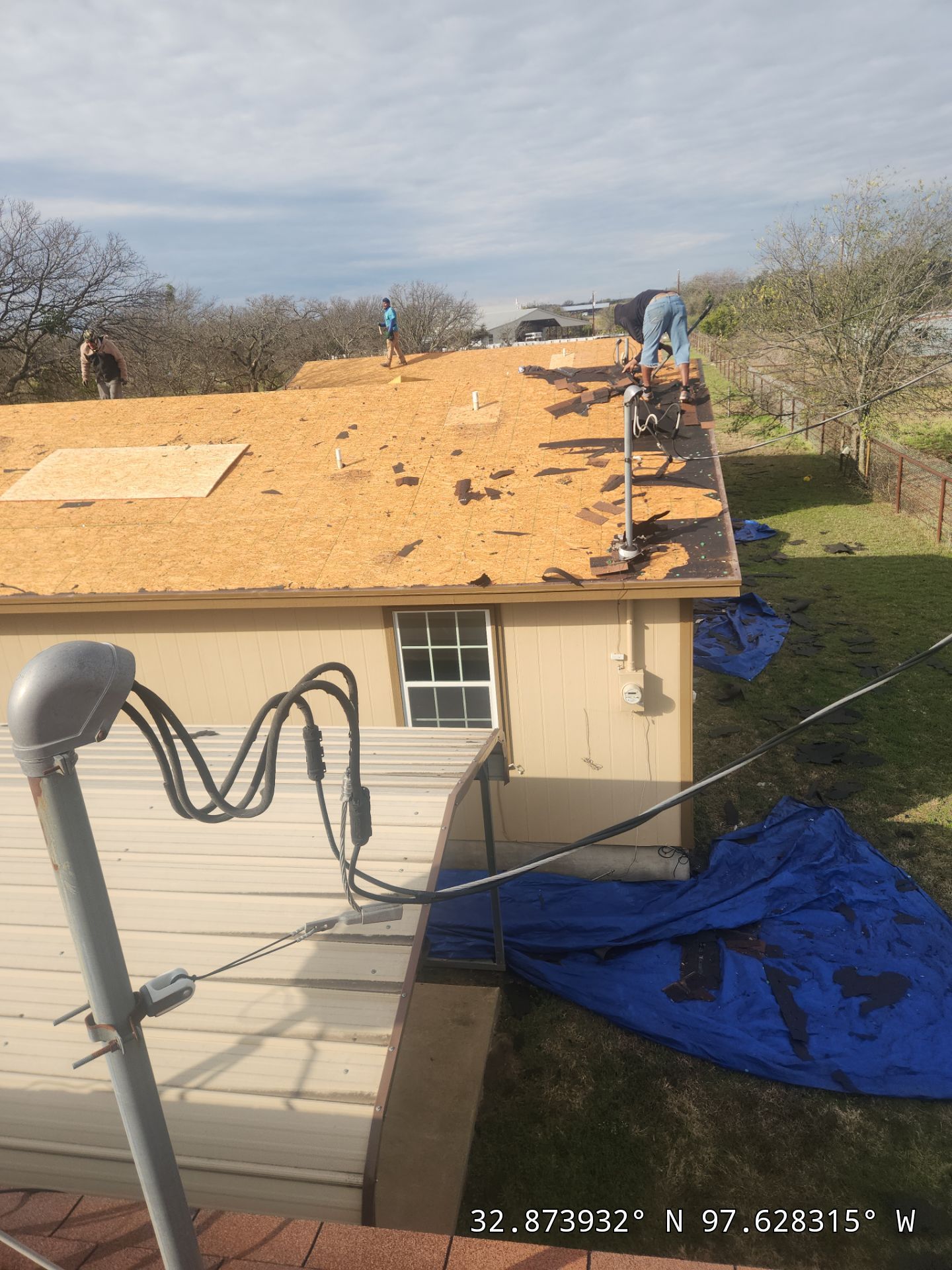 Project in Weatherford by Lonestar Roofing and Restoration LLC.