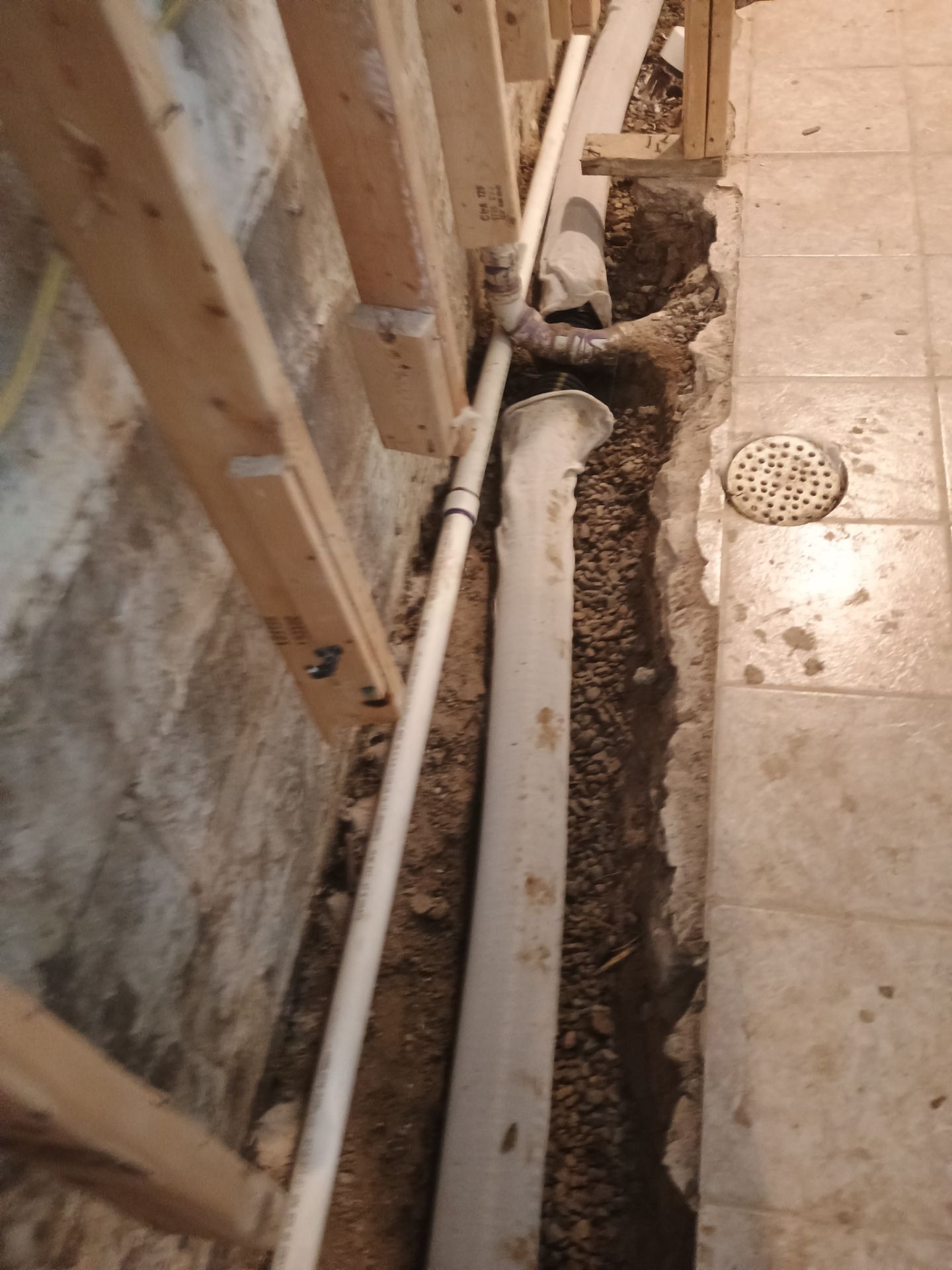 Drain Tile in Minneapolis for Kristen & Taylor by Waterproofing Northeast