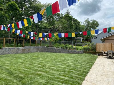 3975 - CMU & Grass Installation