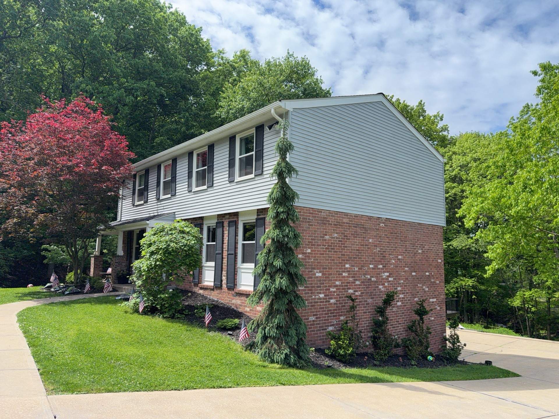 Ascend Siding Replacement and Custom Cedar Porch Renovation in Allison Park by Ideal Siding Pittsburgh