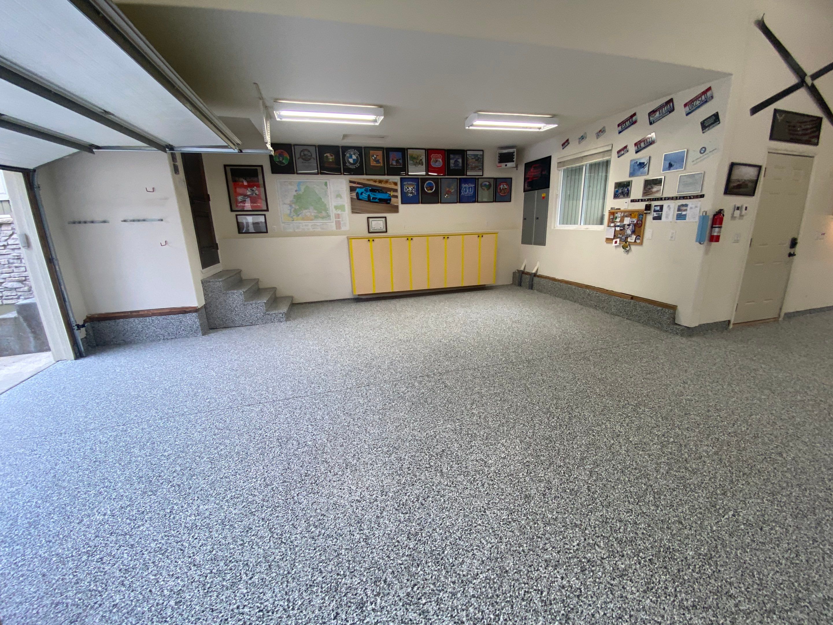 Garage Transformation using Domino by Croc Coatings, LLC