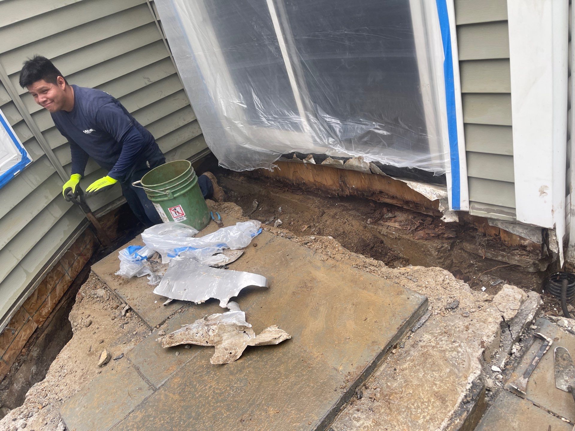 Woods Dr, Roslyn, NY 11576 by A.M. Shield Waterproofing, Corp.
