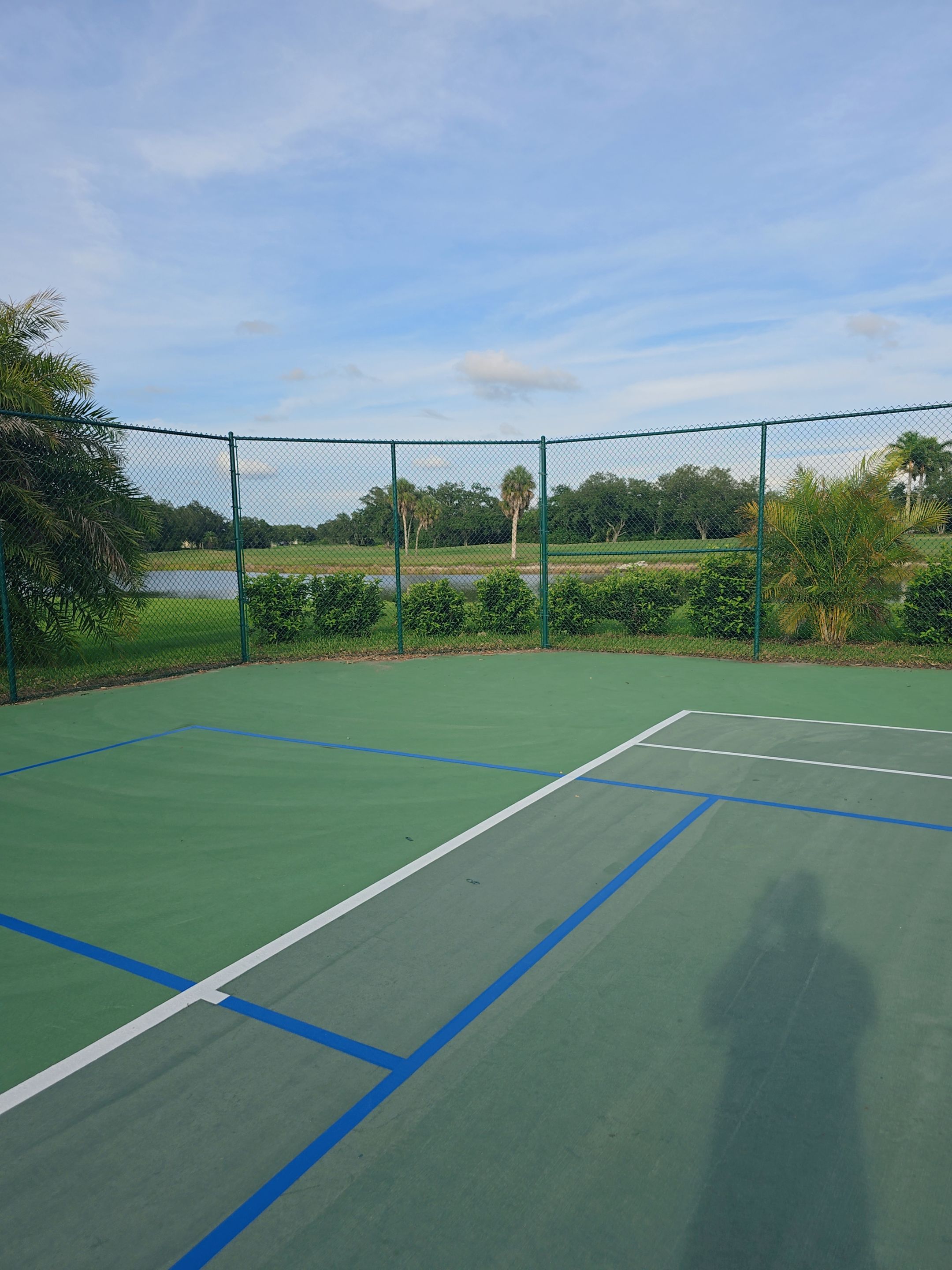 Commercial Tennis Court Chain Link Fence Repair in Sarasota by True Fence LLC