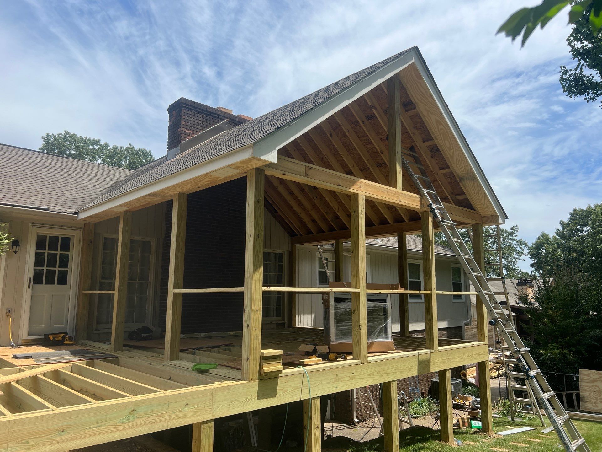 Burntleaf - Screen Porch by Pillar and Pine