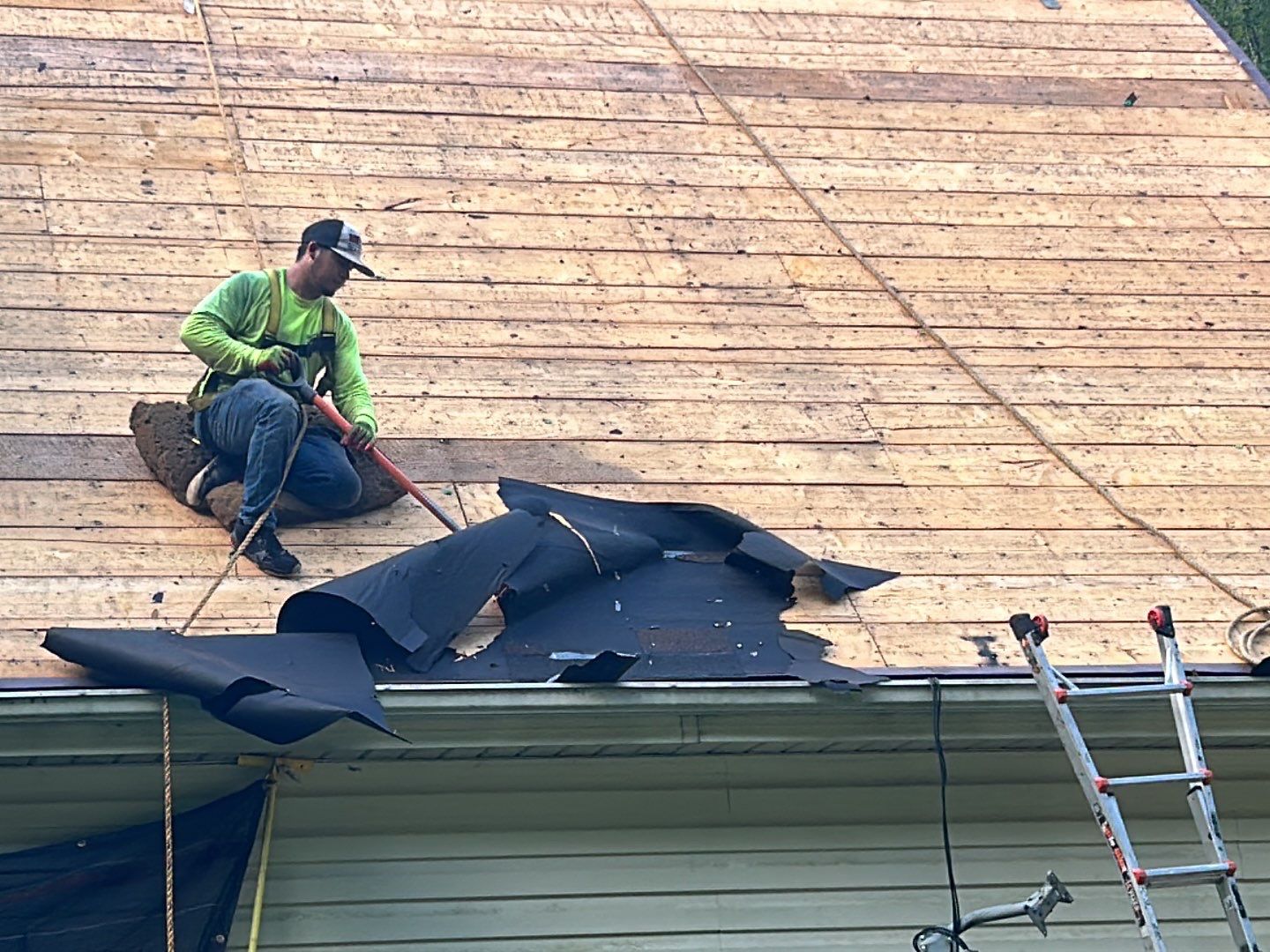 Residential Roofing Installation using Metal by Mr. Roofer