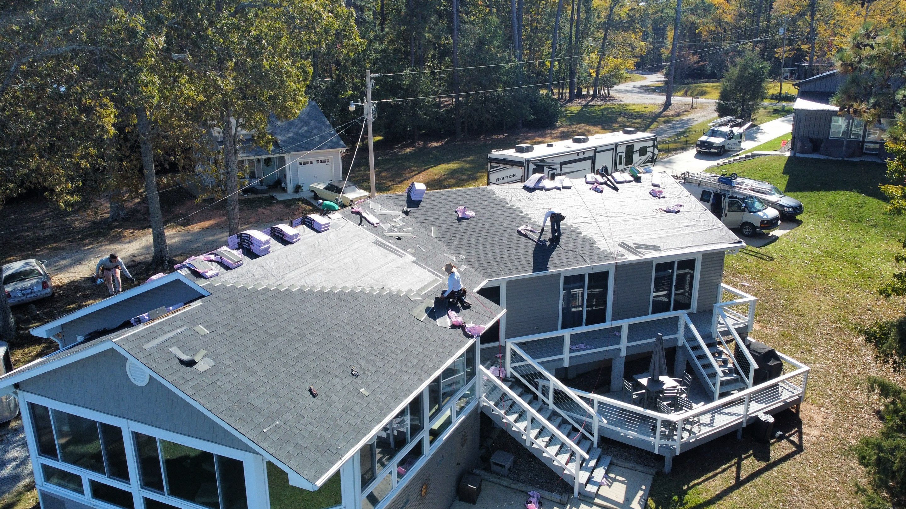 Roof Replacement using Owens Corning Duration Architectural Shingles by Midlands Roofing & Exteriors