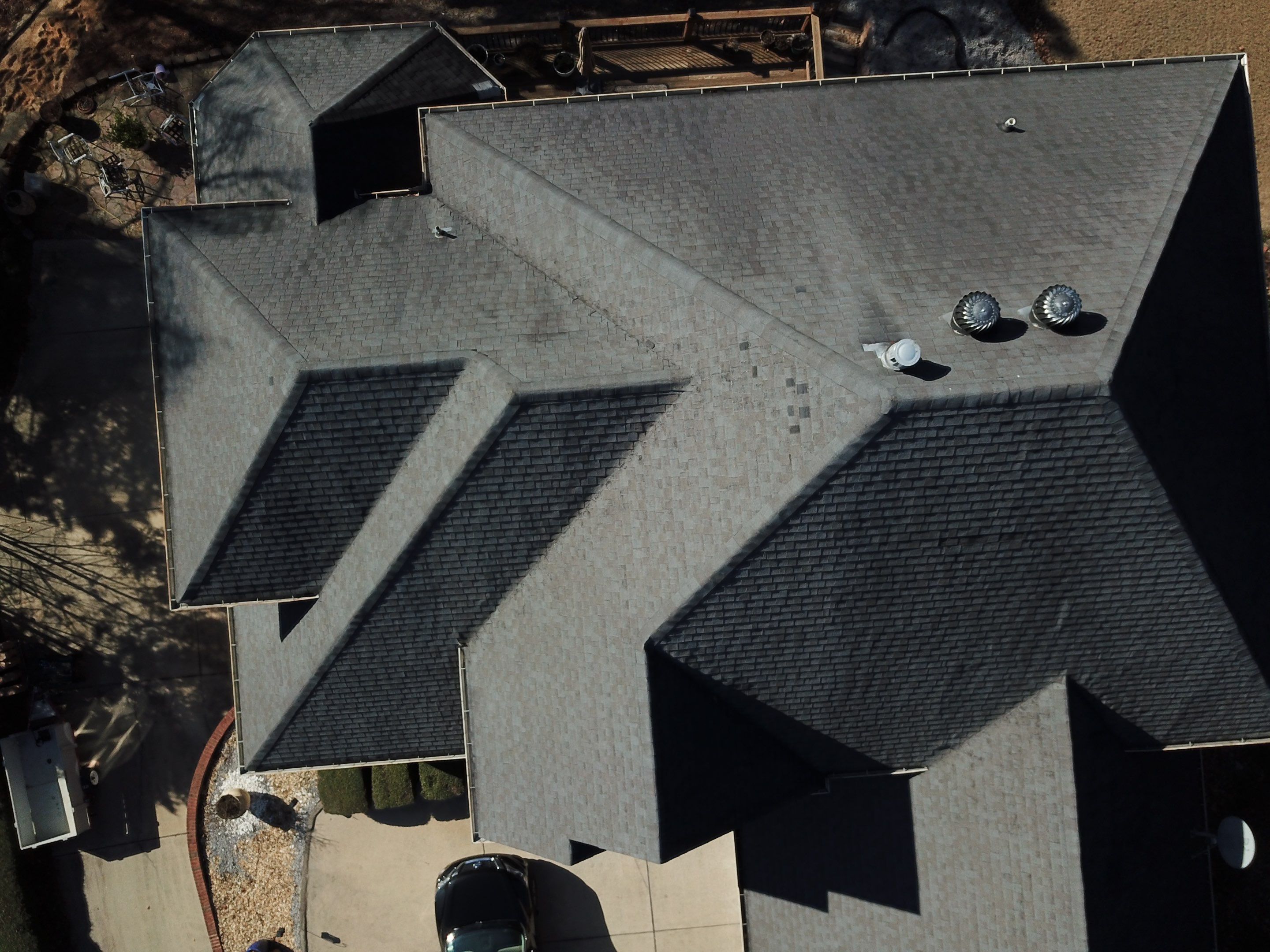 Shingle/Gutter Replacement in Hoover (Weatherwood) by The Roofing Dudes