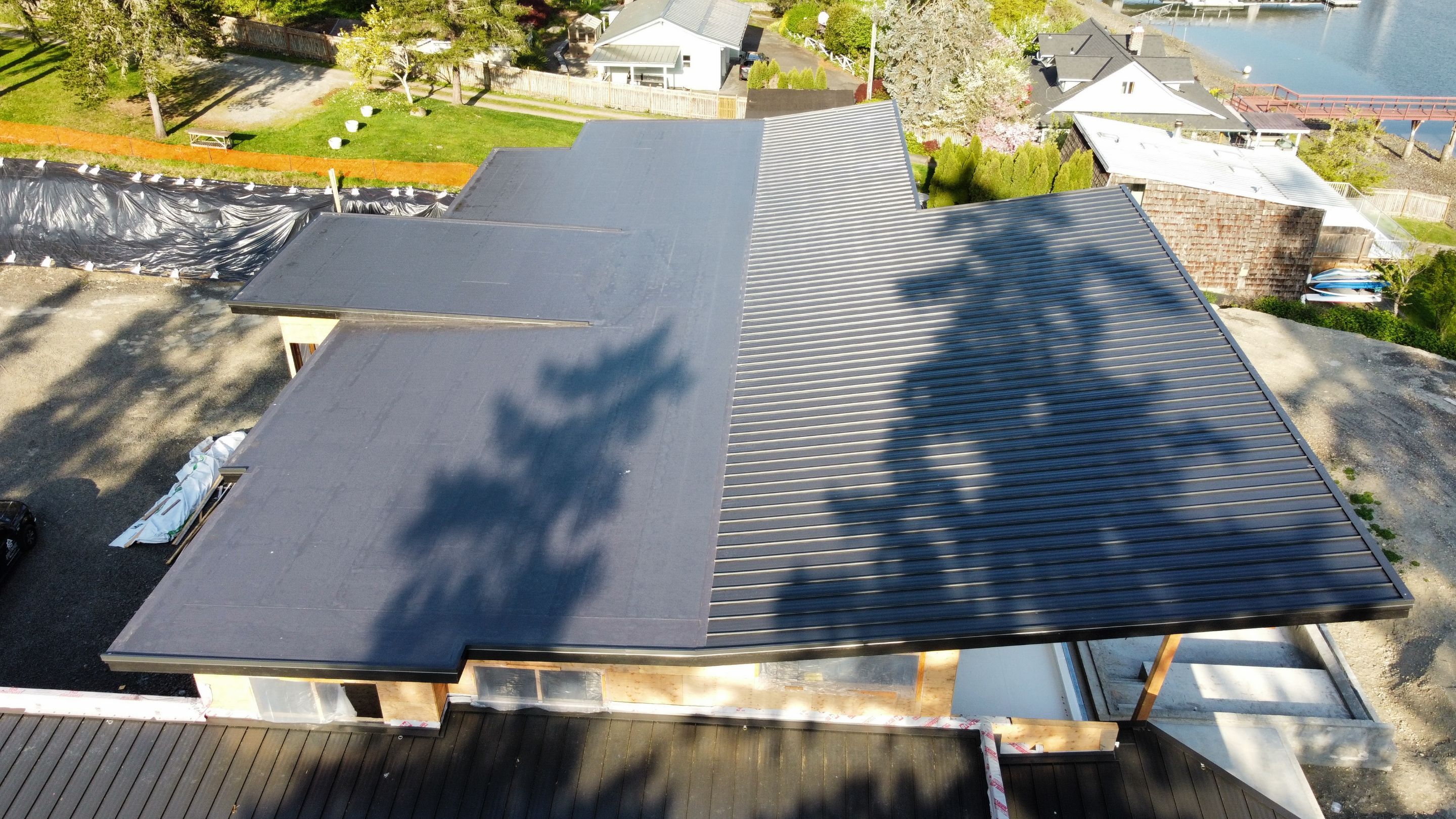Metal Roof Project in Gig Harbor by Roof Smart