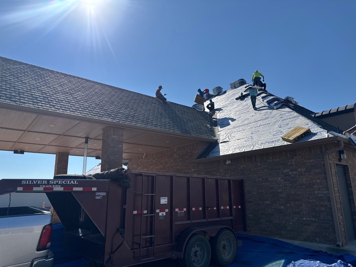 Bank Reroof by Castillo Roofing