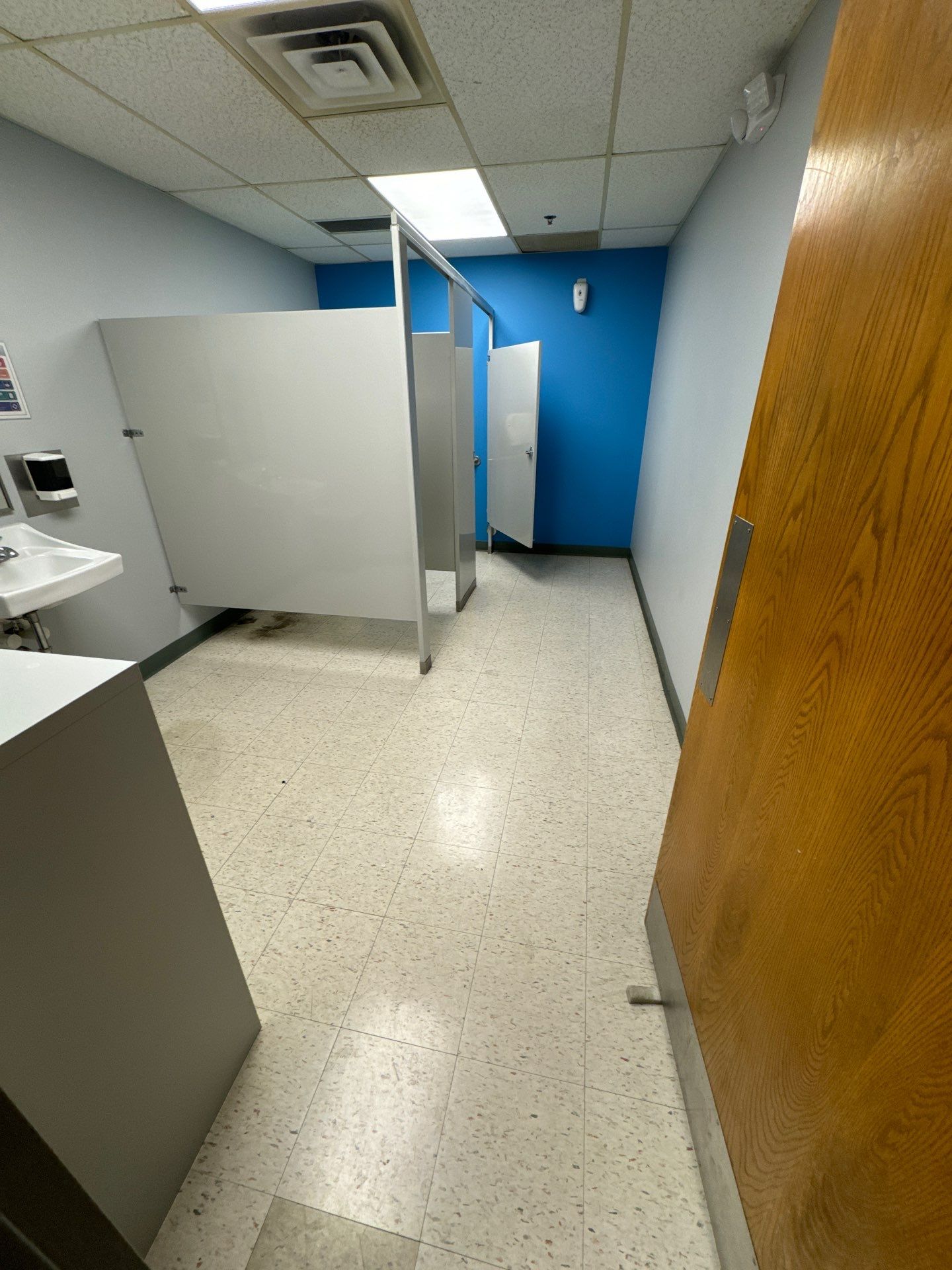 Epoxy Floor in Shop Bathroom by Gordon Painting