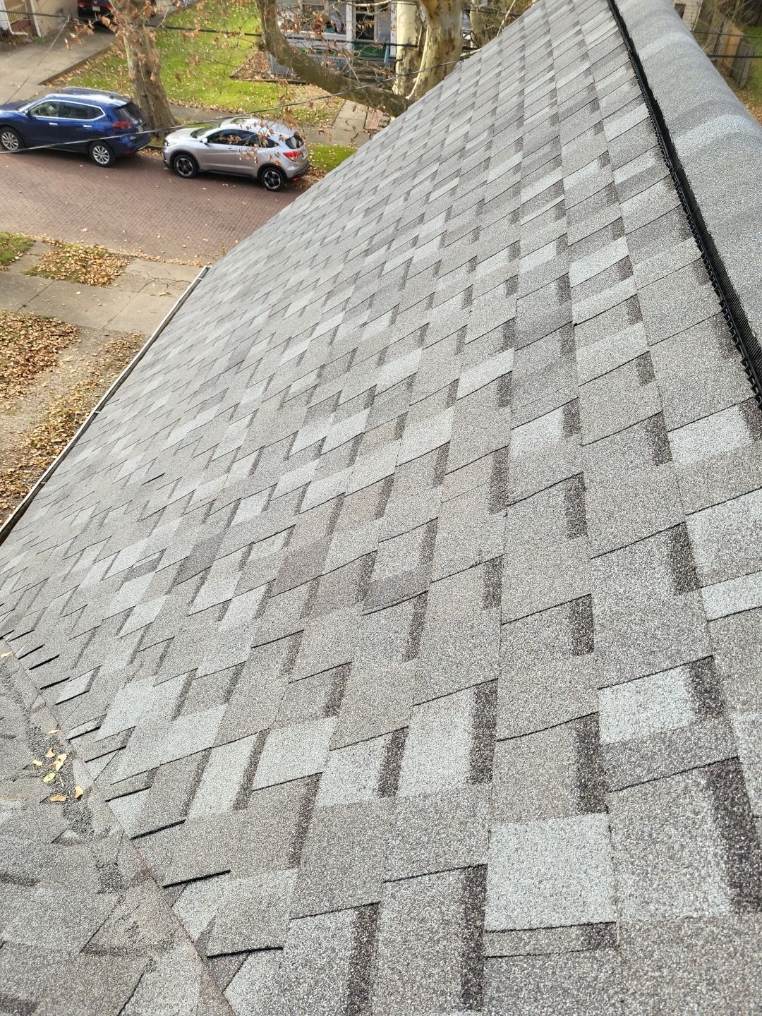 ATLAS PINNACLE COLOR: COASTAL GRANITE DRIP EDGE: WHITE by Eagle Eye Roofing