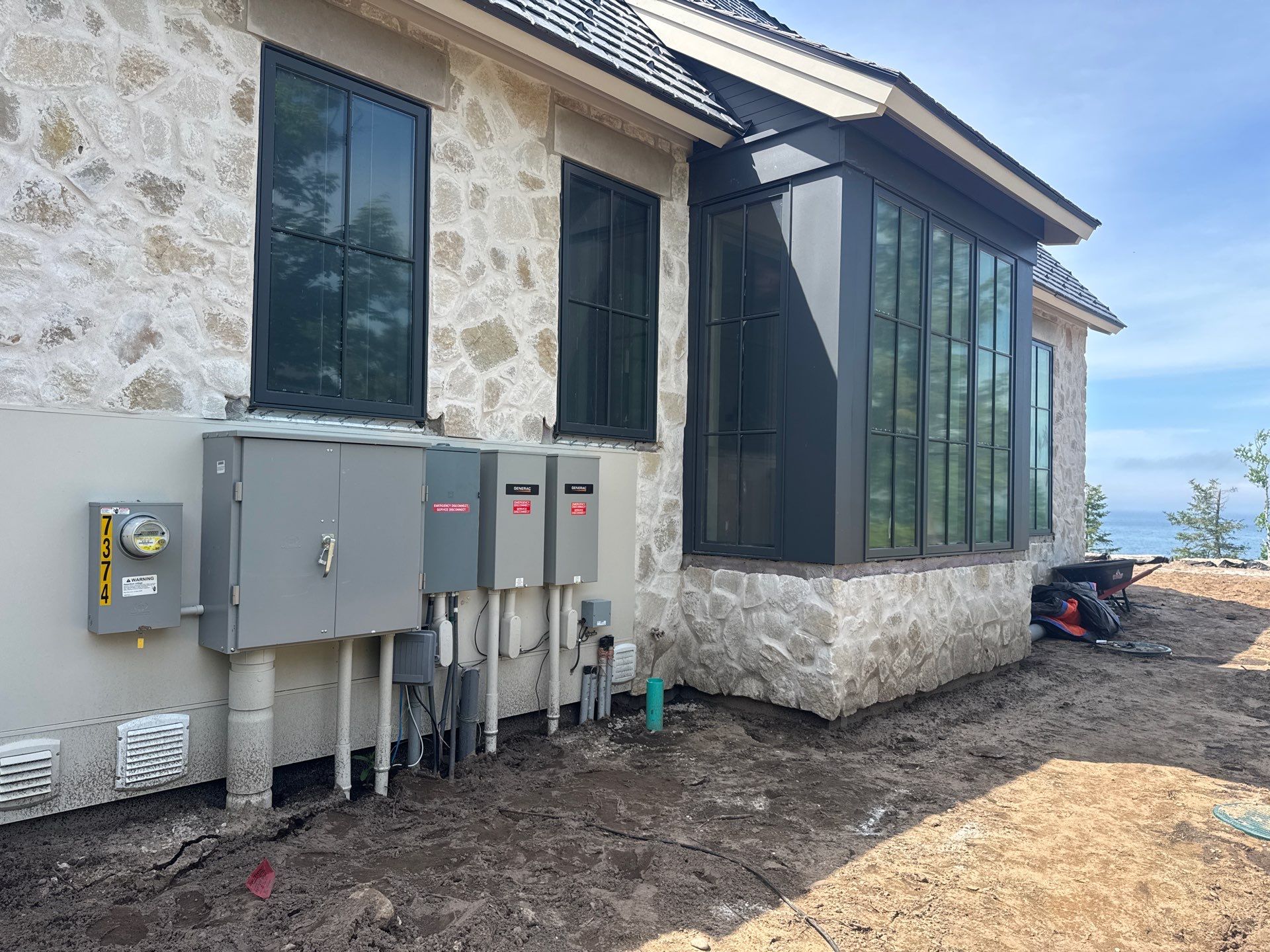 Half Round Gutter Installation for Petoskey Residence by Rainbow Seamless Systems