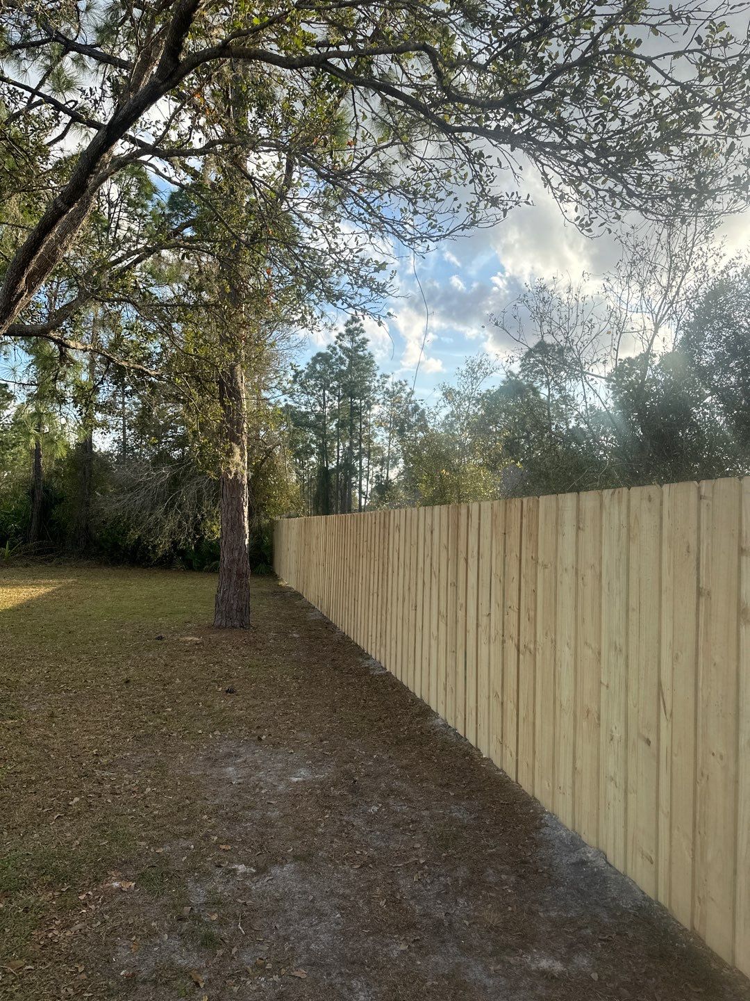 Wood Fence Installation using Vertical Wood Fence by Asap fence and gates, LLC