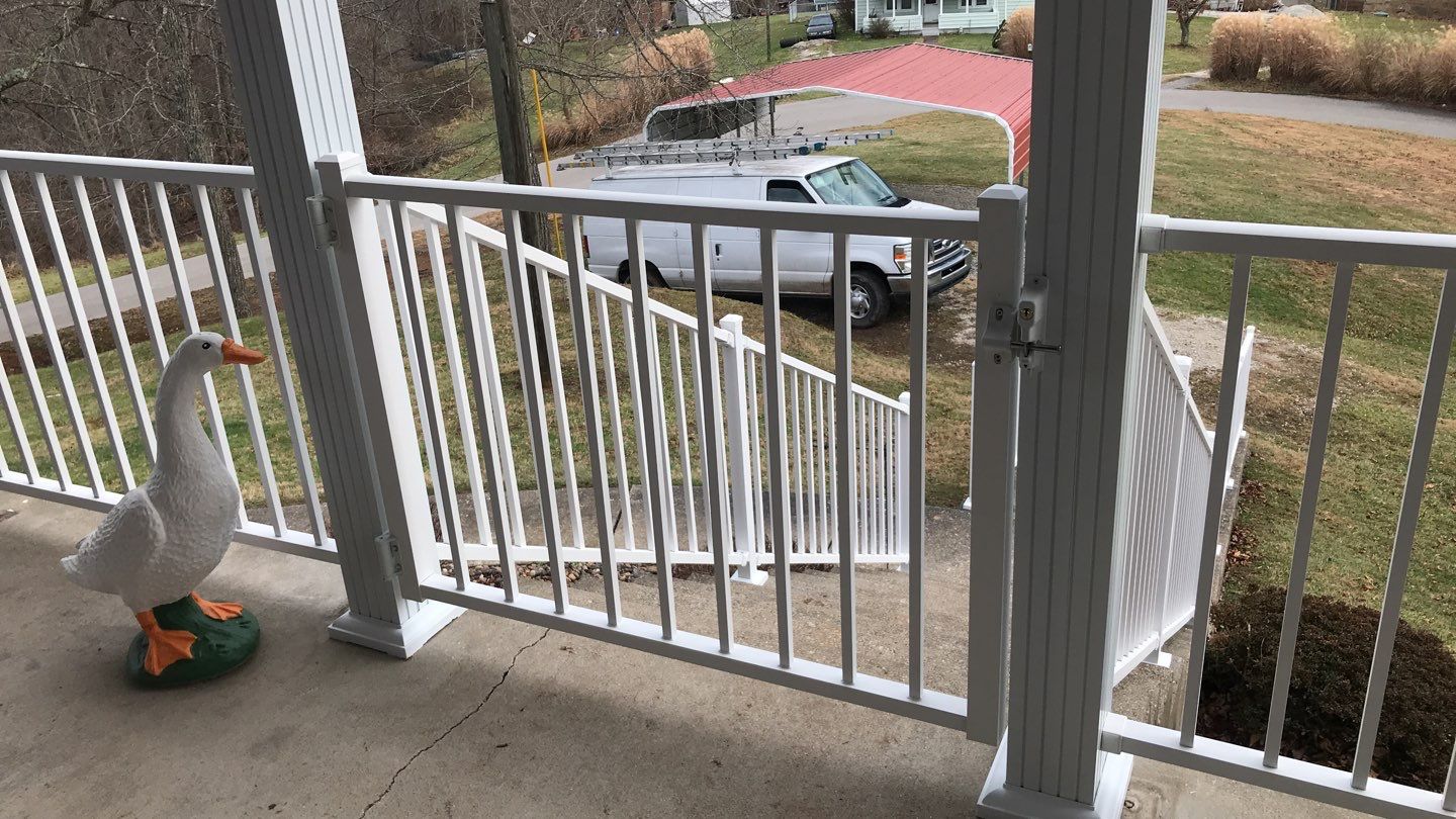 Porch Update using Westbury Aluminum Railing by Secure Construction Company Inc