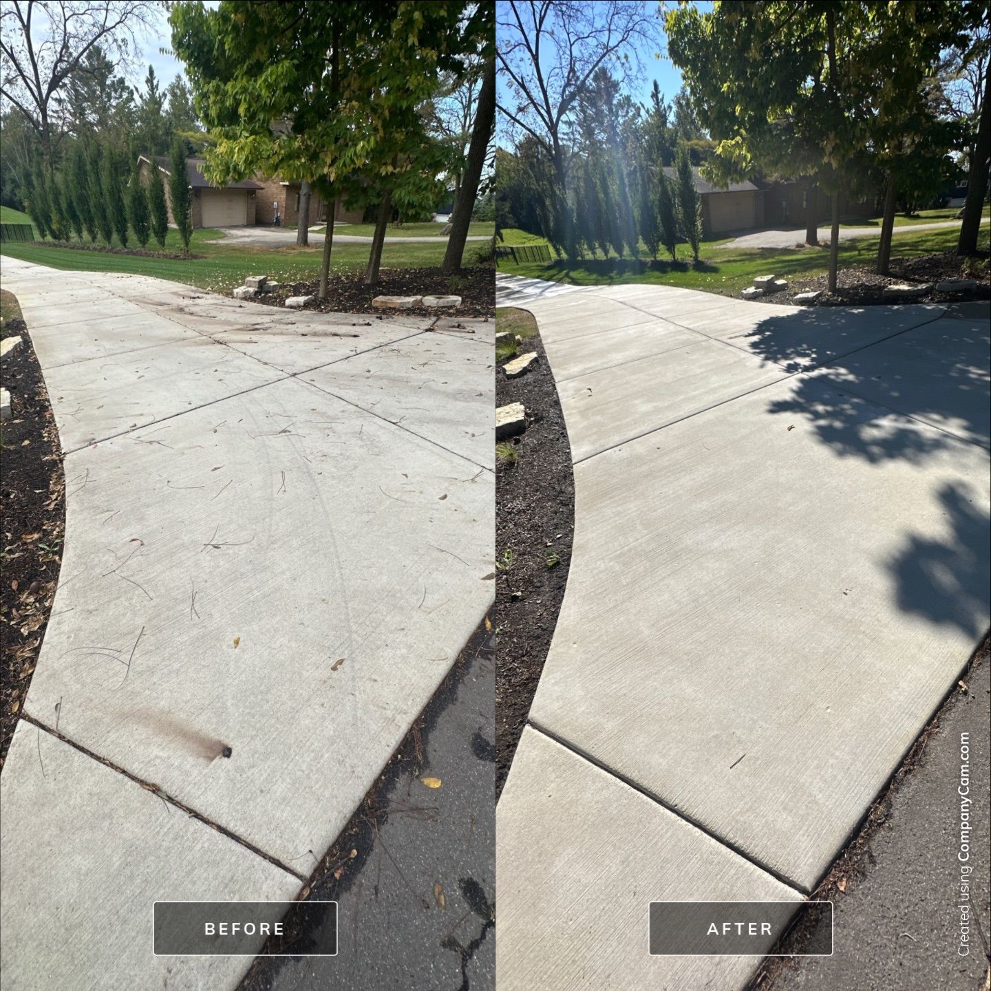 Project in Lake Geneva by Simmons Power & Soft Washing