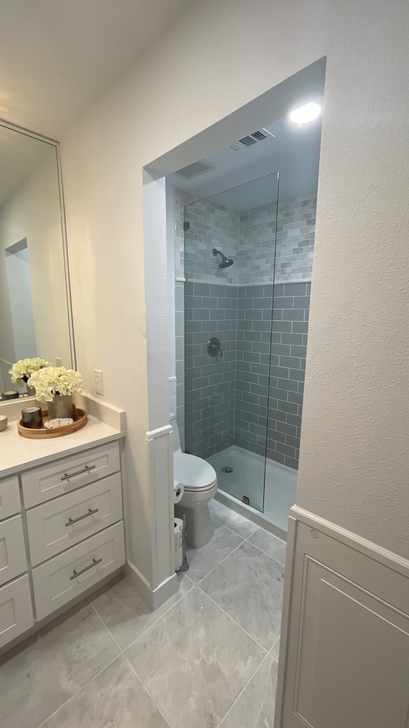 Full Bathroom Remodel by First United Roofing & Construction