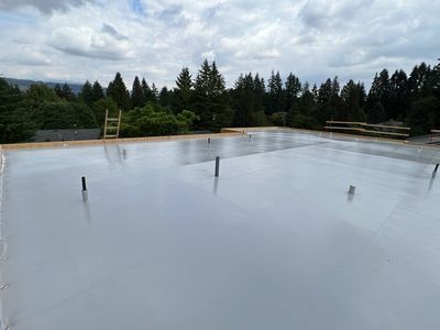 Residential Roofing Installation using Durolast roofing membrane