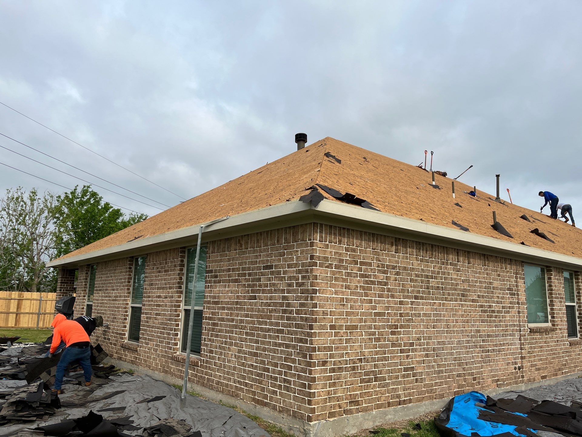 Hail Damage using Owen's Corning Duration (Lifetime) Shingles by Roof Repair Services LLC