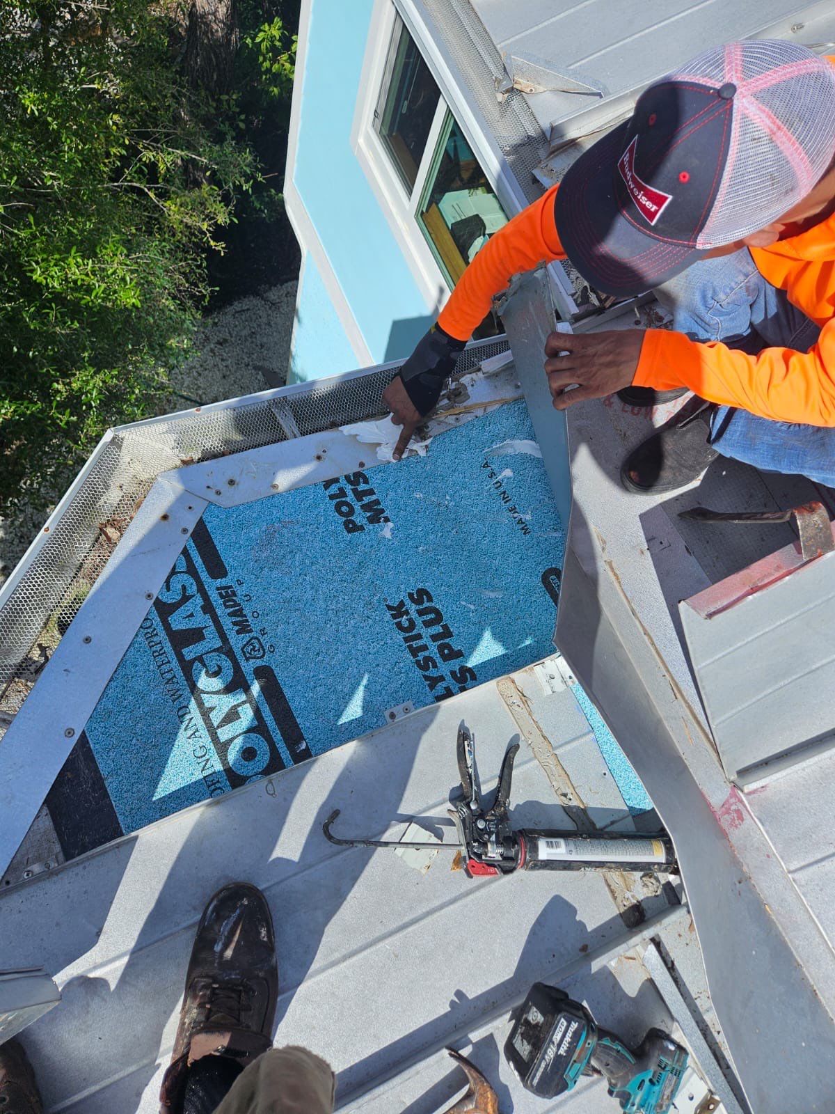 Residential Roofing Repair using Gulf Coast Metals Gulf Seam Panels by Four Peaks Roofing