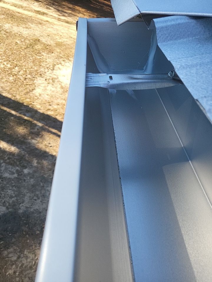 Gutter Installation using K-Style Seamless Gutters and LeafBlaster Pro Gutter Guards by Gutter Professors