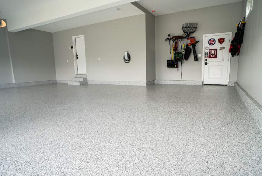 Couwenhoven Residence - Garage Floor Coating by Level 10 Coatings