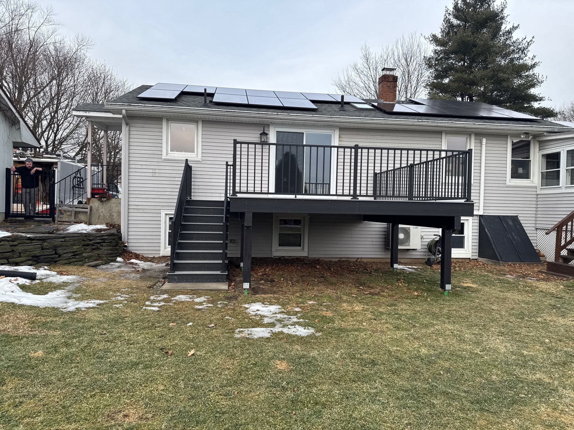 Kitchen Remodel & Deck Installation using Owen Corning Composite Framing Lumber by Chagnon Building & Remodeling LLC