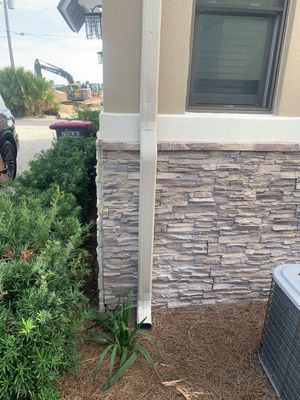 Gutter Installation using Wicker Color K-Style Gutters