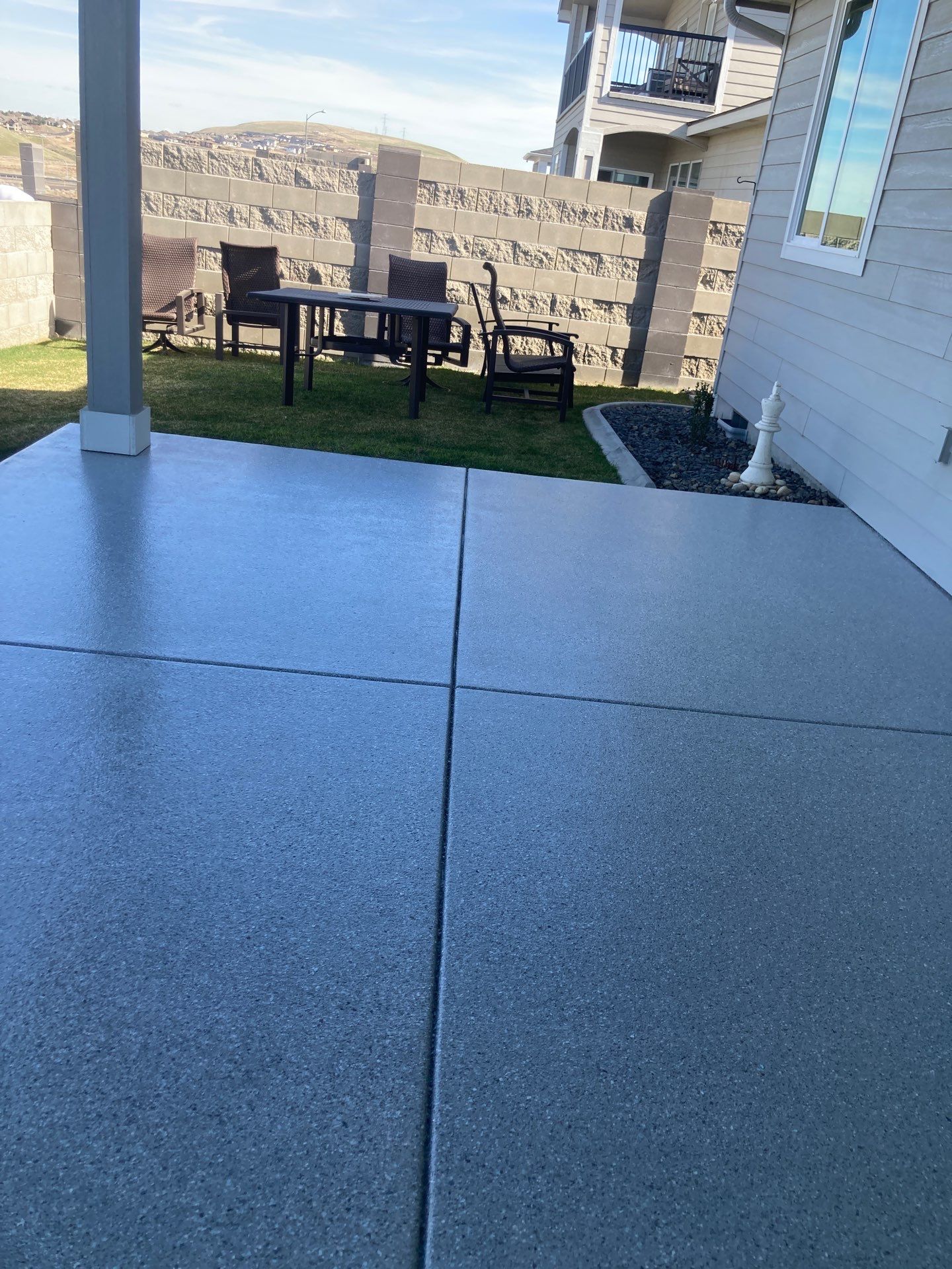 Patio Transformation using Agate Hybrid by Croc Coatings, LLC