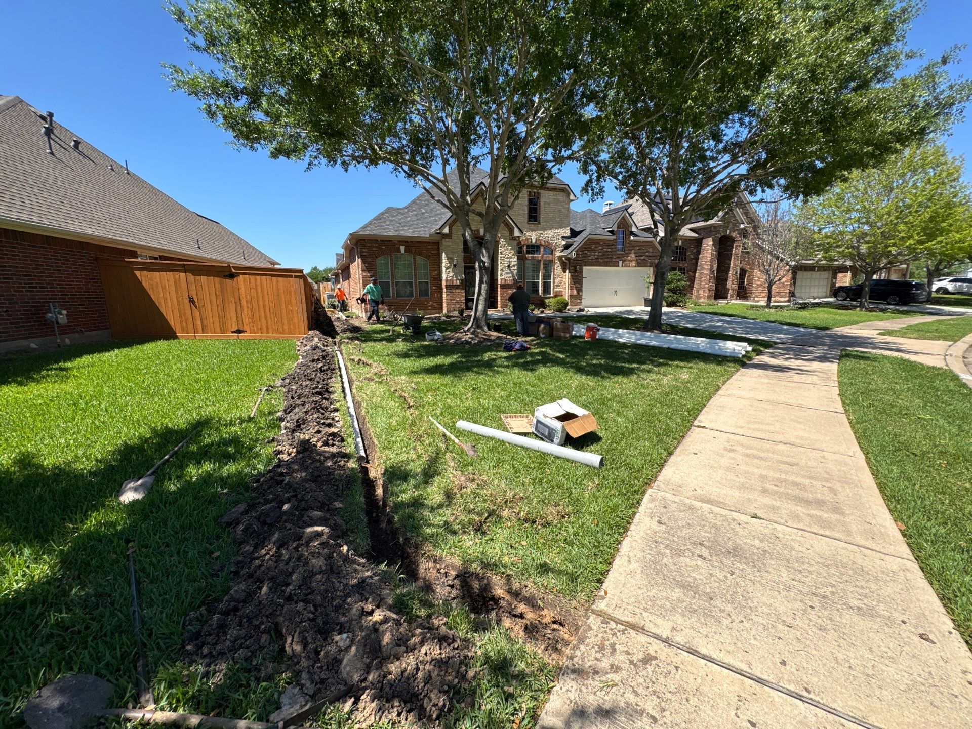 🌧️ Mrs.Scott – Yard Protection & Water Management Upgrade by Texas Urban Elements