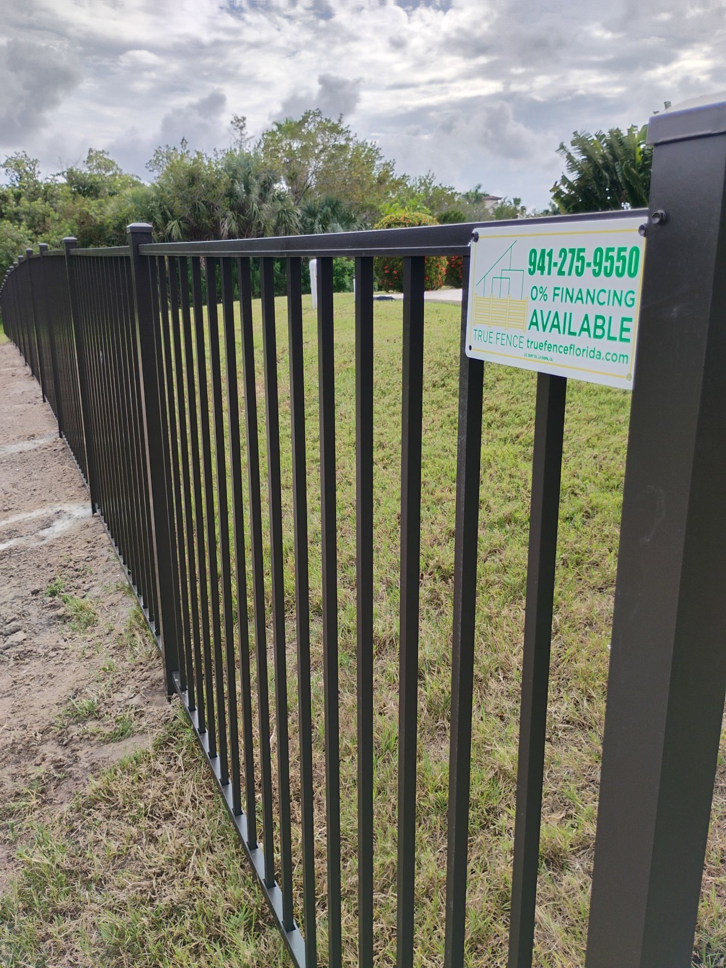 Bronze Aluminum Fence in Port Charlotte by True Fence LLC