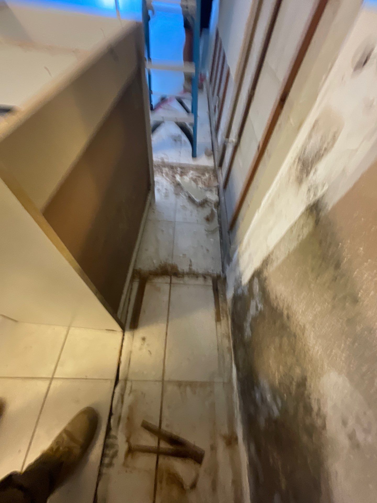 Mold remediation and rebuild of kitchen and living areas by Bay Coast Restoration 