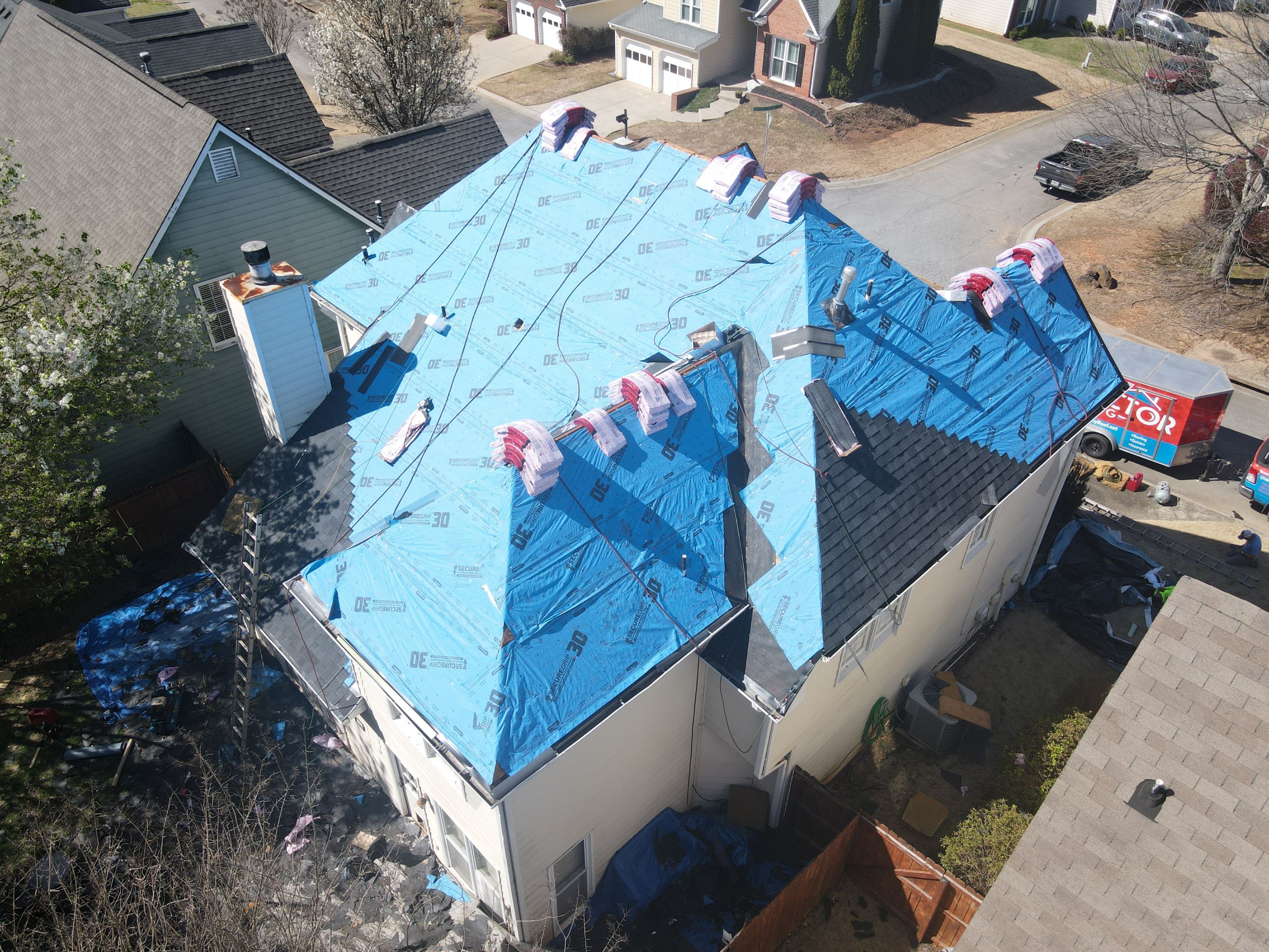 Residential Roofing Installation using Owens Corning by Inspector Roofing and Restoration