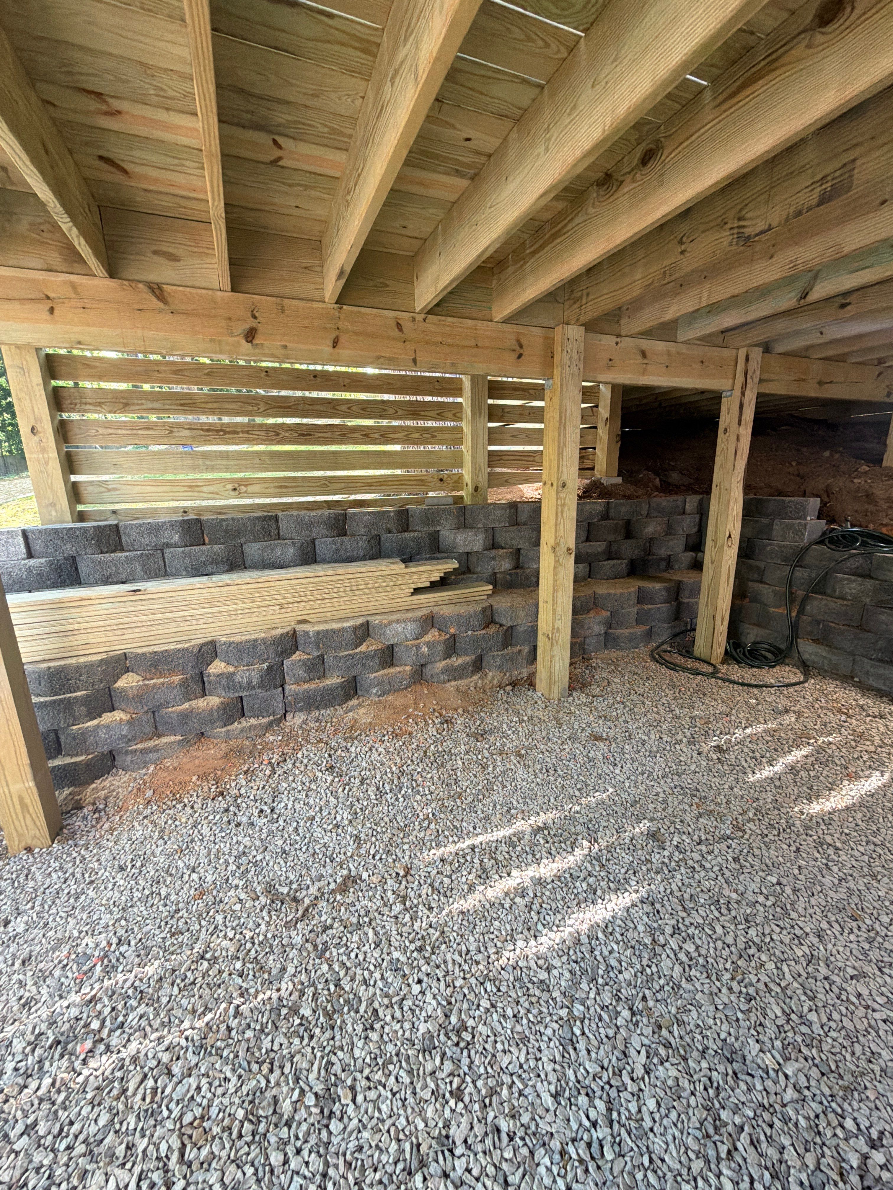 New Deck Construction & Site Improvements by Billy Weatherspoon Contractor