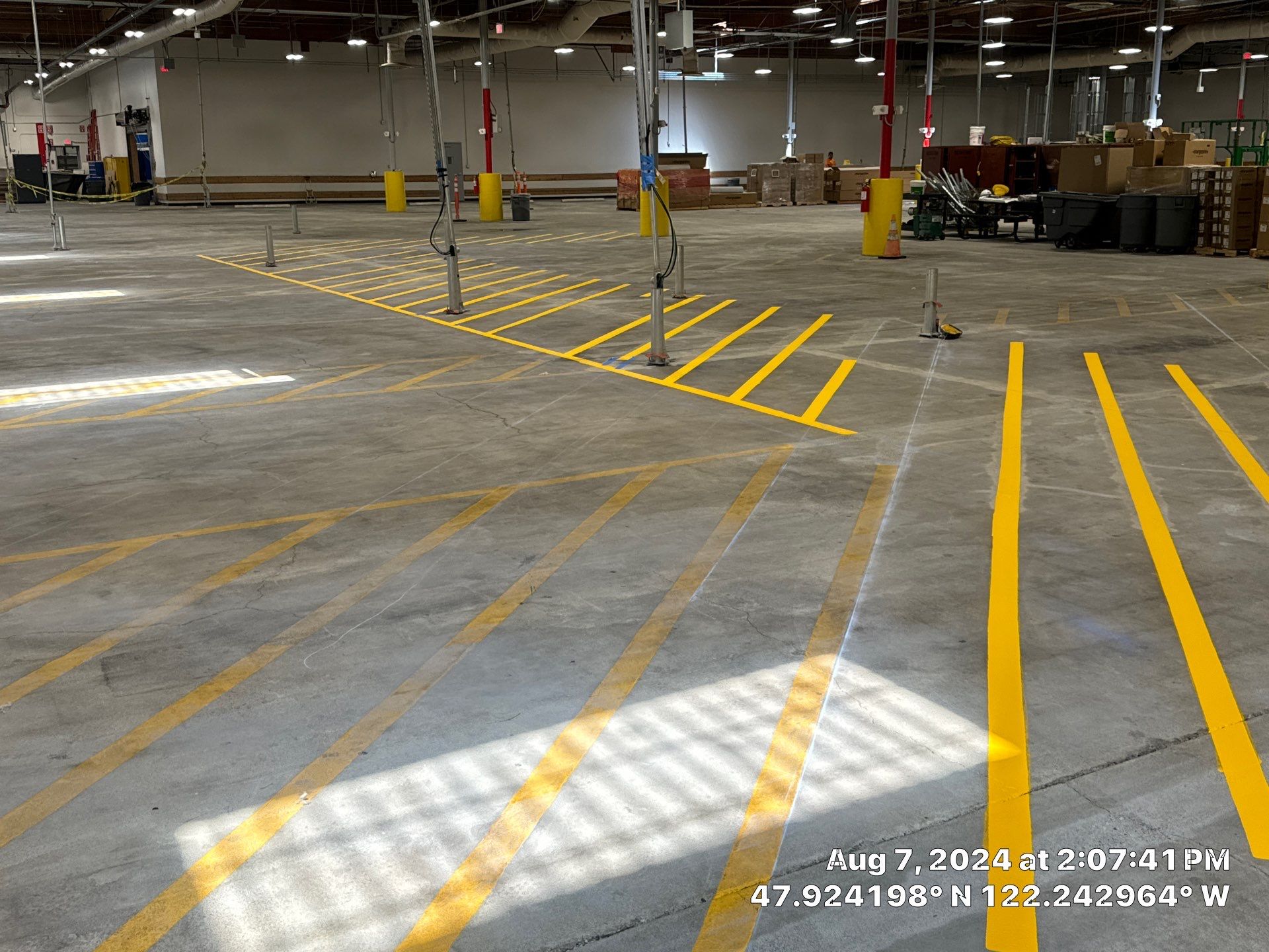 USPS Asphalt Patch Repair, Indoor Parking Lot Sandblast, Outdoor Parking Lot Sealcoating & Indoor/Outdoor Parking Lot Striping  by Jireh Asphalt & Concrete Inc 
