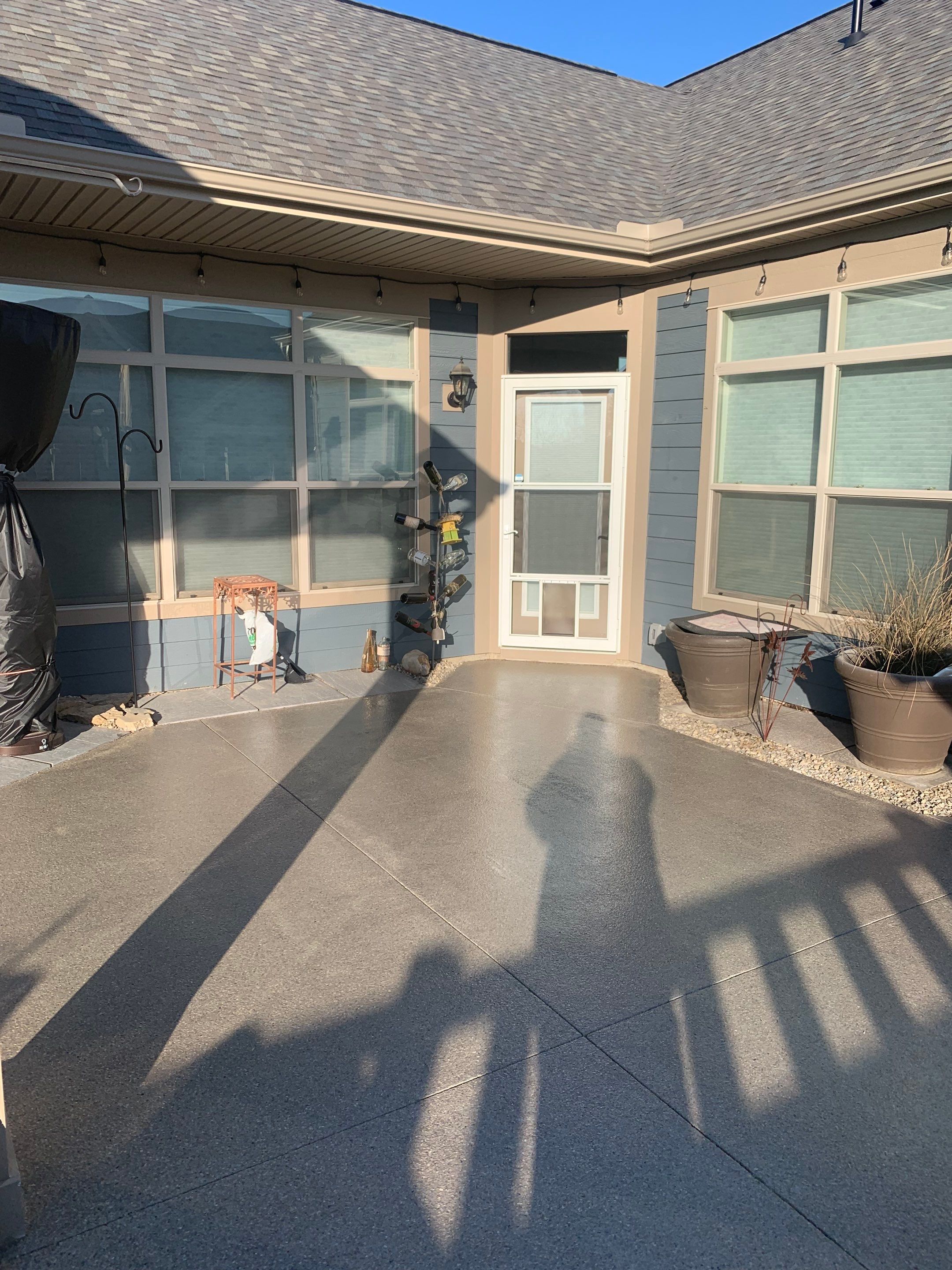 Patio Installation using Flint by Your1DayFloor.com